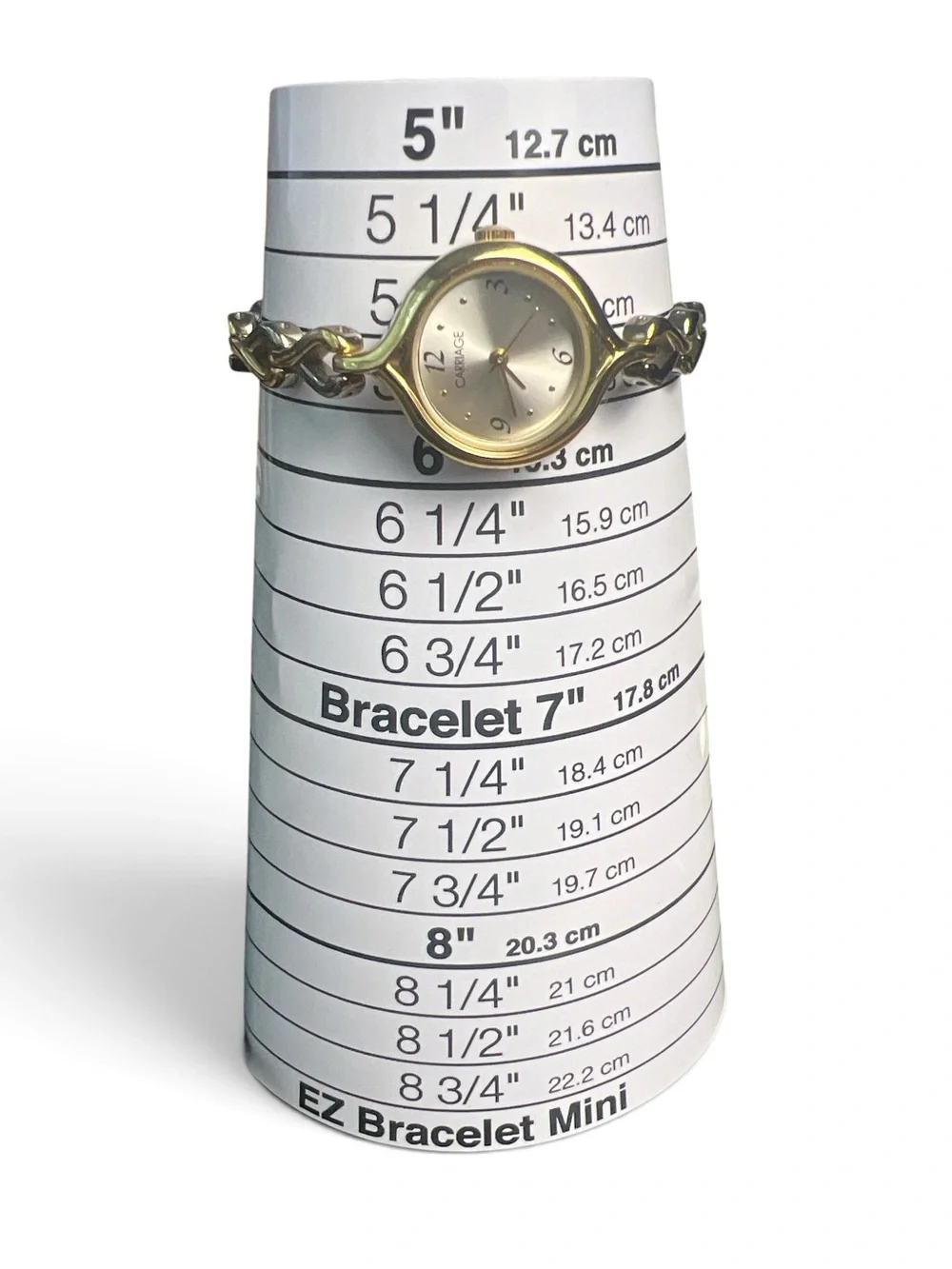 Carriage by Timex Women's Two Tone Heart Link Bracelet Watch Gold Silver